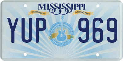 MS license plate YUP969