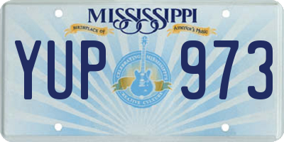MS license plate YUP973