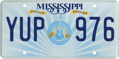 MS license plate YUP976