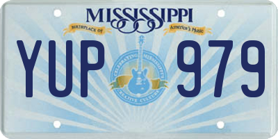MS license plate YUP979