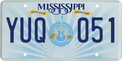 MS license plate YUQ051