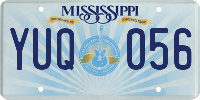MS license plate YUQ056