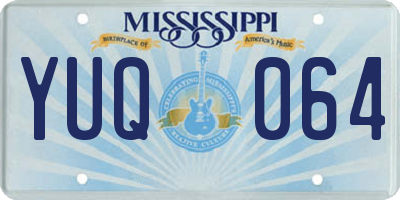 MS license plate YUQ064