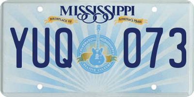 MS license plate YUQ073