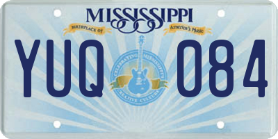 MS license plate YUQ084