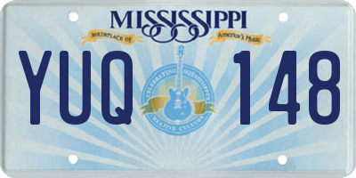 MS license plate YUQ148