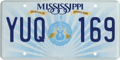 MS license plate YUQ169
