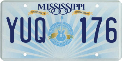 MS license plate YUQ176