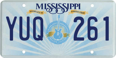 MS license plate YUQ261
