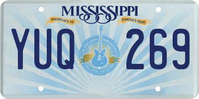 MS license plate YUQ269