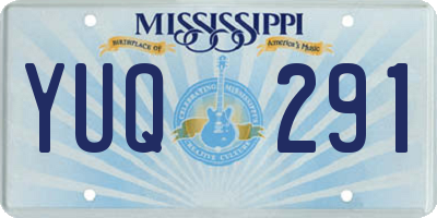 MS license plate YUQ291