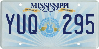 MS license plate YUQ295