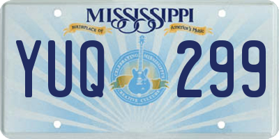 MS license plate YUQ299