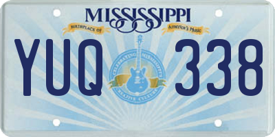 MS license plate YUQ338