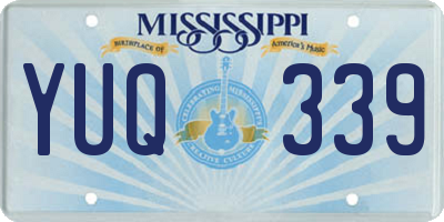 MS license plate YUQ339