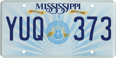 MS license plate YUQ373
