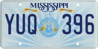MS license plate YUQ396
