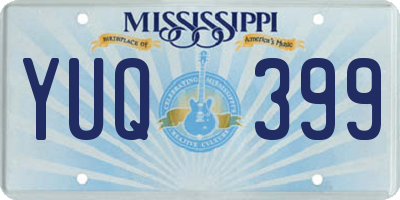 MS license plate YUQ399