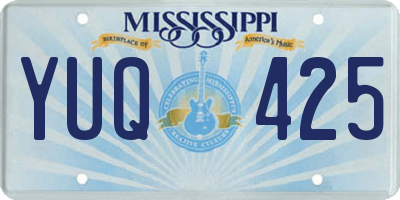 MS license plate YUQ425