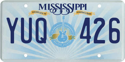 MS license plate YUQ426