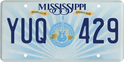 MS license plate YUQ429