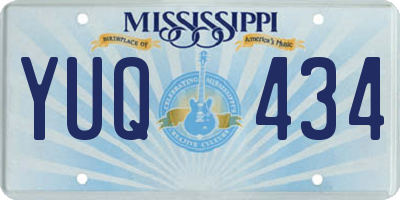 MS license plate YUQ434