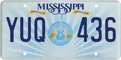 MS license plate YUQ436