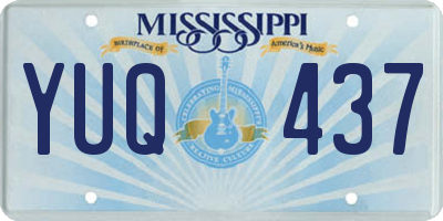 MS license plate YUQ437