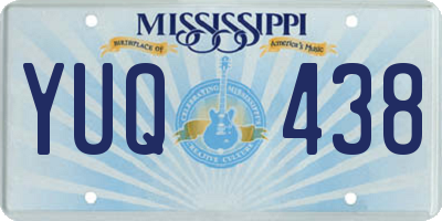 MS license plate YUQ438
