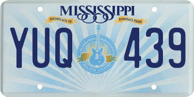 MS license plate YUQ439
