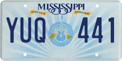 MS license plate YUQ441