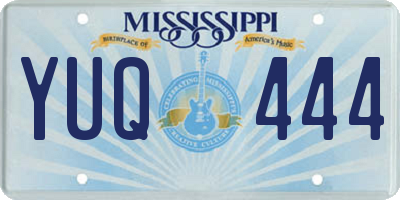 MS license plate YUQ444