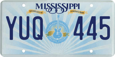 MS license plate YUQ445