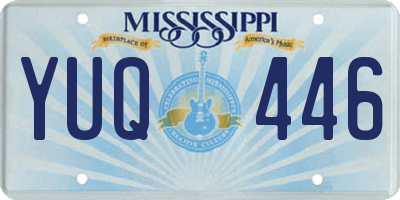 MS license plate YUQ446