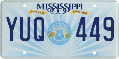 MS license plate YUQ449
