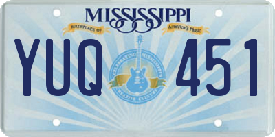MS license plate YUQ451