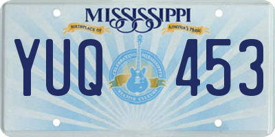 MS license plate YUQ453