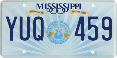 MS license plate YUQ459