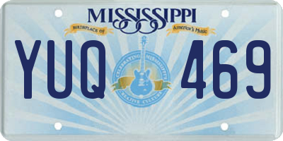 MS license plate YUQ469