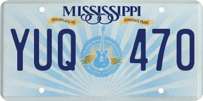 MS license plate YUQ470