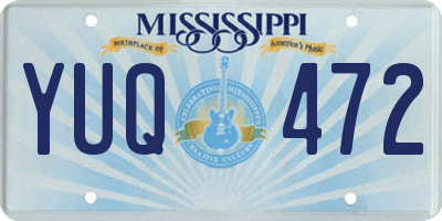 MS license plate YUQ472