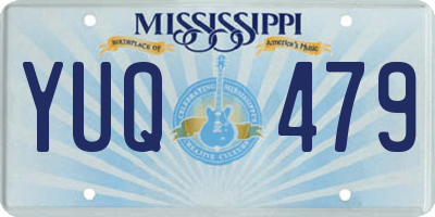 MS license plate YUQ479