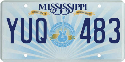 MS license plate YUQ483