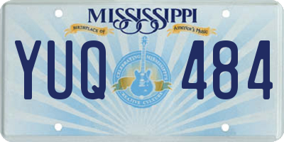 MS license plate YUQ484