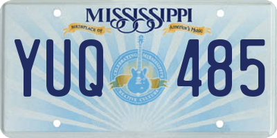 MS license plate YUQ485