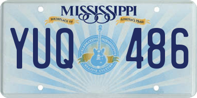 MS license plate YUQ486