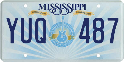 MS license plate YUQ487