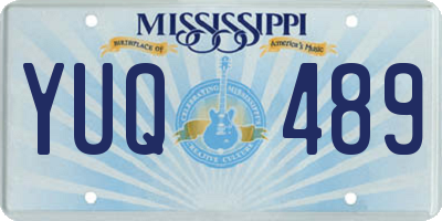 MS license plate YUQ489
