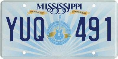 MS license plate YUQ491