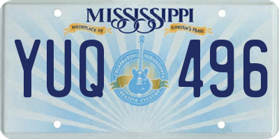 MS license plate YUQ496